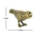 thumbnail image 6 of Solid Brass Owl Figurine Small Office Table Decoration Animal Figurines Toys++, 6 of 6