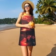 thumbnail image 3 of Disketp Lone Rider Under Red Sky para Vestido sin Mangas para Mujeres, Vestidos de Verano para Mujeres, Casual y Holgado para la Playa, 3 of 7