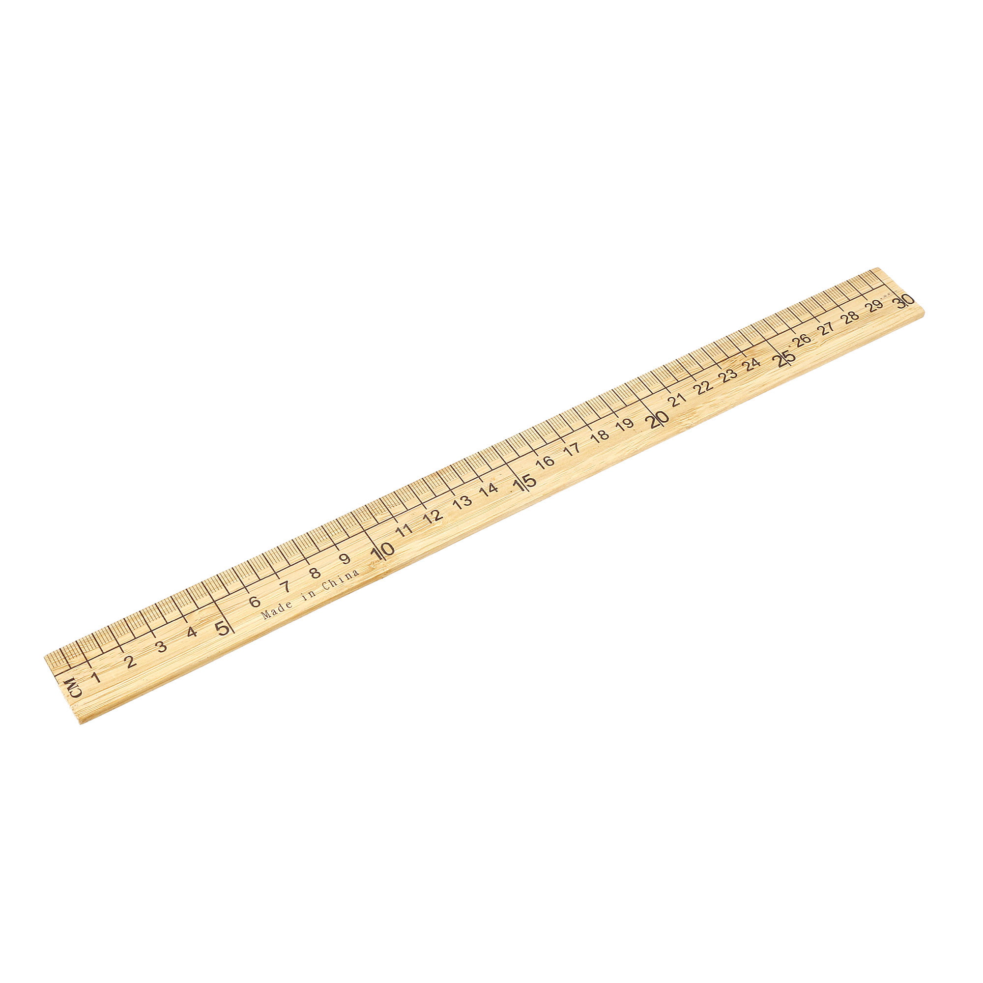 Straight Ruler 300mm 12 Inch Metric Measuring Tool Wood 