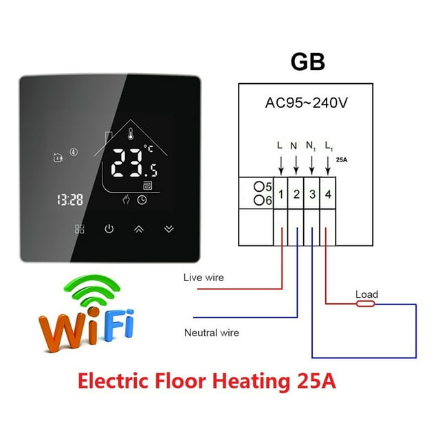 HEAT X5H Tuya WiFi / Smart Zigbee Thermostat Temperature Controller For Electric Floor/Water Heating/Water Gas Boiler ,Easy to Install