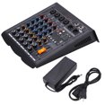thumbnail image 2 of Console de Mixage, Mixeur 4 Canaux US Plug AC100-250V Portable pour Réunion, 2 of 8