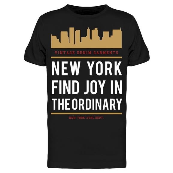 Ny Find Joy In The Ordinary Tee Men's -Image by Shutterstock