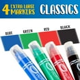 thumbnail image 4 of Crayola Project Extra-Large Washable Poster Markers, 4 Ct, School Supplies, Asstd Colors, Child, 4 of 10