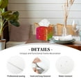 thumbnail image 4 of Rocae Rainbow Glitter for High-grade Leather Tissue Box, Exquisite Fashionable Design, Office Tissue Box, Waterproof Family Tissue Box, 4 of 8
