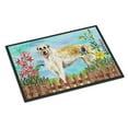 thumbnail image 1 of Carolines Treasures CK1232JMAT Irish Wolfhound Printemps Tapis Intérieur Ou Extérieur - 24 x 36 Po., 1 of 4