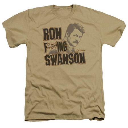 Parks And Rec Ron F***Ing Swanson Mens Heather (Best Of Tom Parks And Rec)
