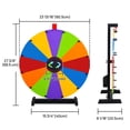 thumbnail image 3 of WinSpin Roue de Prix d'Affichage 24 Pouces Noir & Violet DIY de Table 12 Emplacements Modulaire Roue Tournante Personnalisée pour Salon Professionnel, 3 of 8