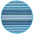 thumbnail image 4 of SAFAVIEH Montauk Kenyon Southwestern Cotton Area Rug, Blue/Ivory, 4' x 6', 4 of 9