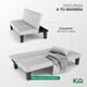 thumbnail image 3 of Sofá Cama Mia Individual Plegable y Reclinable Tapizado Lino gris, 3 of 7