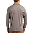 thumbnail image 2 of Men's Cutter & Buck  Gray North Carolina Tar Heels Primary Coastline Epic Comfort Long-Sleeve Polo, 2 of 2