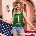 thumbnail image 6 of 250th Anniversary Tank Top for Women 1776-2026 - We the People Vintage Distressed American Flag Scoop Neck Sleeveless Tee - Patriotic Independence Day Graphic Top Green S, 6 of 7