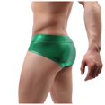 thumbnail image 5 of Mens Underwear Imitation Leather Ice Silk Boxer Briefs Men's Low Waist Boxer Briefs, 5 of 9