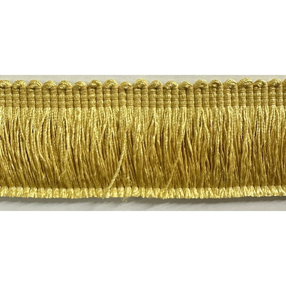 1-3/4" Brush Fringe - 6 Yards - Color: Gold