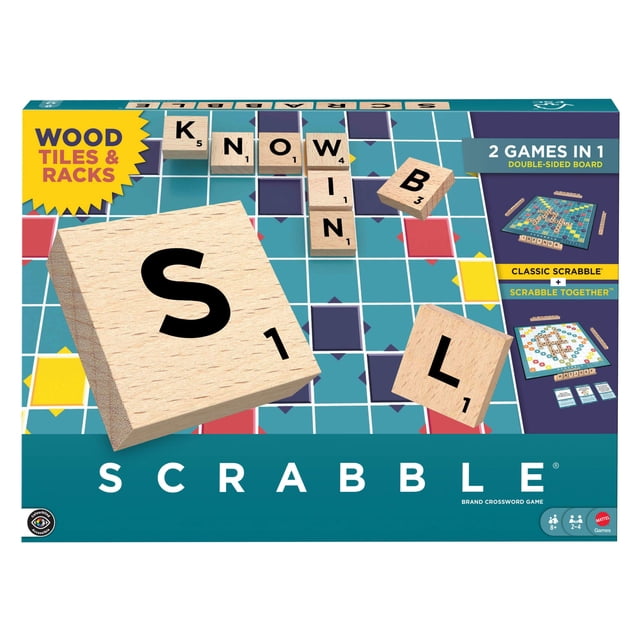 Juego de Mesa Mattel Scrabble de Madera