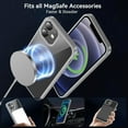 thumbnail image 4 of Magnetic for iPhone 12/iPhone 12 Pro Case, Compatible with MagSafe, Protection Protective Phone Case Shockproof Cover for iPhone 12/iPhone 12 Pro (Gray), 4 of 15