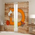 thumbnail image 2 of Homewish Cartoon Monogrammed D Blackout Curtains Set of 2 (52x84 Each), Orange Brown Basketball Window Curtains, Teens Kids Boys Girls Curtains and Drapes, Curtains and Drapes Room Decor, 2 of 6