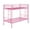 Pink, variant on VECELO Metal Twin Over Twin Bunk Beds with Double Sided Ladder and Full-Length Guardrail, Heavy Duty Metal Bed Frame for Adults, No Box Spring Needed, For Dorm, White