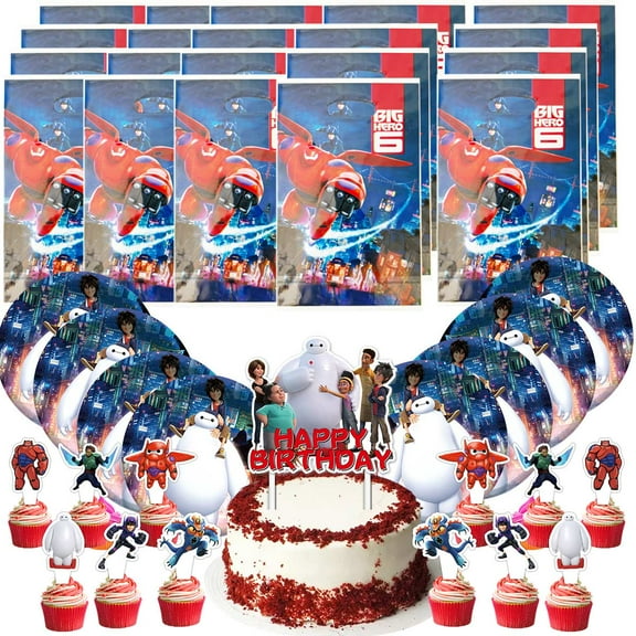Baymax Gift Bags Plates Candy Treat Birthday Party Supplies Decorations Decor Goodie Bag