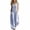 Purple, variant on Cekizud Jumpsuits for Women Striped Sleeveless V Neck Wide Leg Overalls Summer Casual One Piece Outfits, Sizes S-2XL