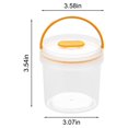thumbnail image 2 of Portable Snack Fruit Bento Box, Multifunctional Round Refrigerator Sealed Fresh-Keeping Box, Transparent Plastic Storage Box, Outdoor Picnic Container, Factory Direct, 2 of 7
