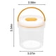thumbnail image 2 of Caja portátil para snacks - Recipiente redondo para almacenar alimentos en nevera con tapa • Caja de plástico transparente sellada para conservar fruta, picnic y acampada, 2 of 7