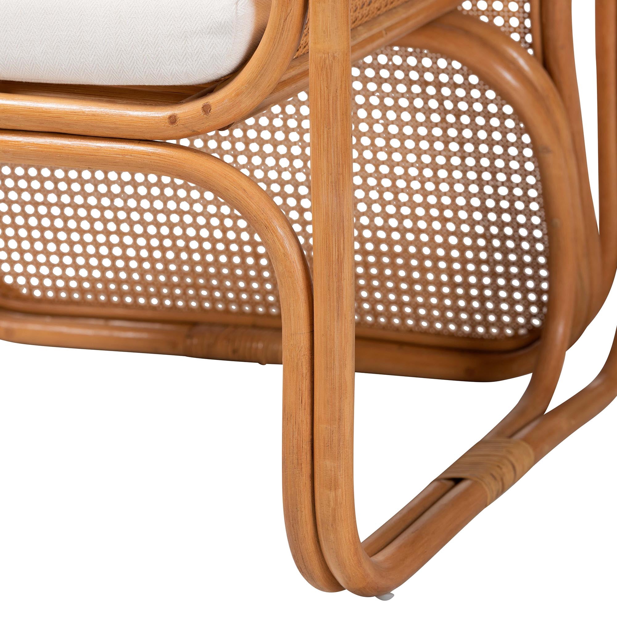 bali & pari Cambridge Boho Armchair, Light Honey