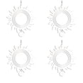 thumbnail image 2 of 4Pack Wind Spinner Blanks,Sun Shape 3D Aluminum Wind Powered Sculpture,Spinner Suspension Trim for Yards&, 2 of 9