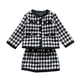 thumbnail image 1 of Limited Time Offer, Girls Suit Spring And Autumn Korean Style Fashionable Plaid Small Fragrant Skirt Two-piece Set, 1 of 2
