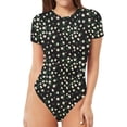 thumbnail image 1 of Xishao Women's Round Neck Short Sleeve T Shirts Basic Bodysuits Xishao ropa, 1 of 2