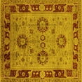 thumbnail image 1 of Ahgly Company Indoor Square Oriental Yellow Industrial Area Rugs, 5' Square, 1 of 4