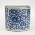 thumbnail image 1 of BLF100-LF Blue &amp; White Lotus Flower Vase &amp; Planter, 1 of 1