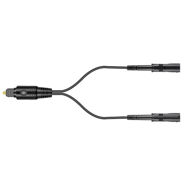 Divisor de audio digital de fibra óptica de 12,6 pulgadas, Plug and Play, chapado en oro para casa, conector compacto de 1 macho a 2 hembras.