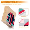 thumbnail image 5 of Yayeee Napkin Holder for Table Kitchen Paper Tissue Organization, Navy Blue Stripes, 5 of 8