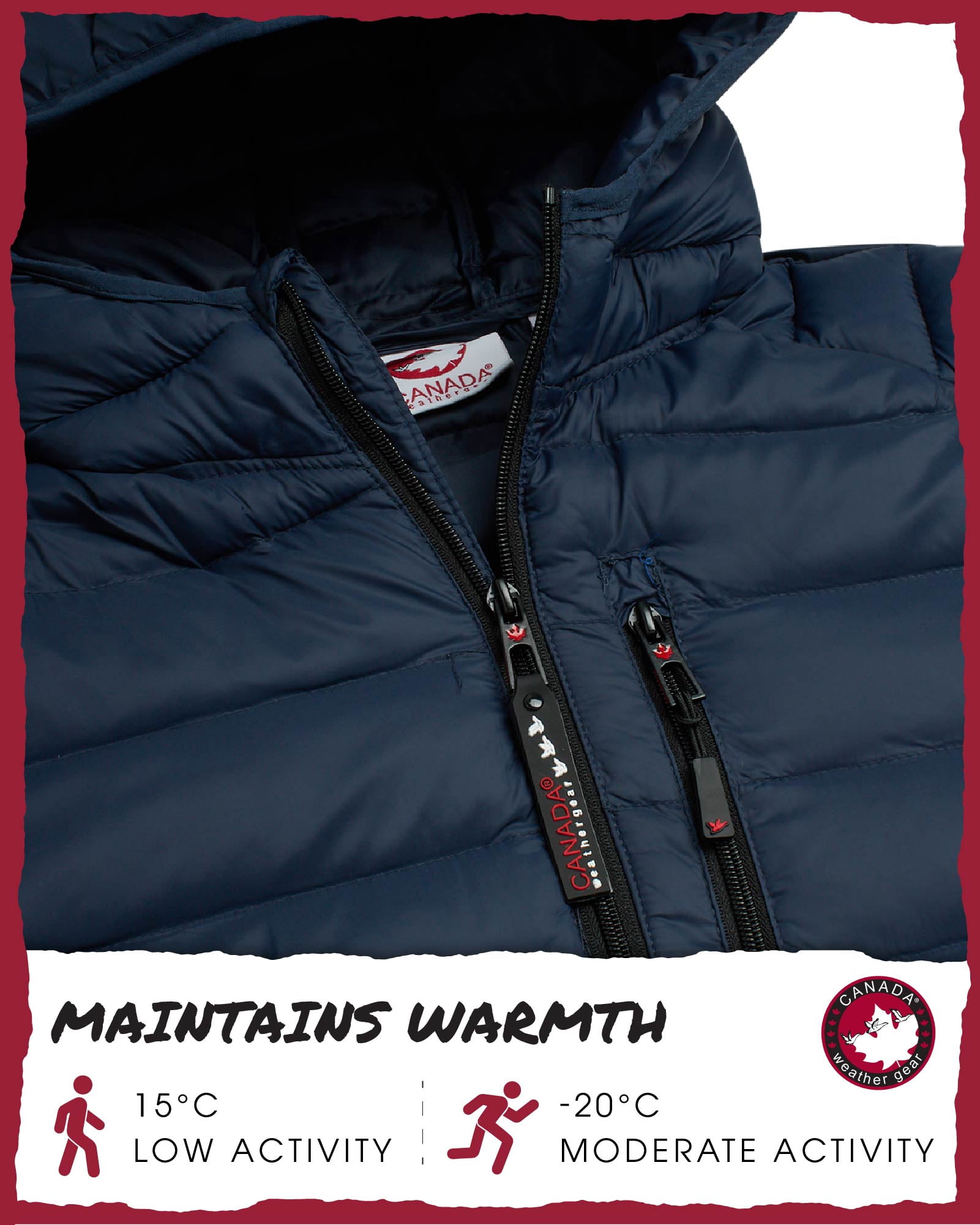 CANADA WEATHER GEAR Men's Puffer Jacket - Lightweight Nylon Packable Winter Coat for Men (M-XXL)