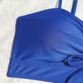 thumbnail image 5 of Duqingm Suuksess Bikini Women Two Piece Swimsuit - Knot Twist Bikini Set V Cut Bathing Suit 2026 Teen Bikini Blue,S, 5 of 7