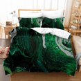 thumbnail image 3 of 3D Abstract Green Marble Texture Quilt Cover Set Bedding Set Duvet Cover, 3 of 3