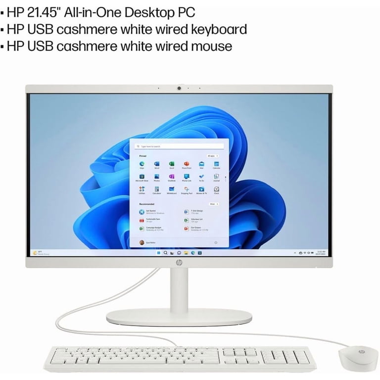 HP 2024 21.5 inch All-in-One Desktop PC | Windows 11 Pro | Intel HP 2024 21.5 inch All-in-One Desktop PC | Windows 11 Pro | Intel
