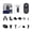 MD10 Black, variant on Mini Portable Magnetic Action Camera,1080P HD Video, 12MP Photo, Loop Recording, with Full Mount Kit & Magnetic Body, for Helmet/Bike/Wrist(Black Tag only)