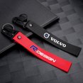 thumbnail image 2 of Car 3D Metal Nylon Emblem Ribbon Key Ring Keychain For S40 S80L S60 S90 XC40 XC60 XC90 V40 V60 V90 V70 C30 C40 R Design RDESIGN-red, 2 of 6