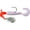 Fluorescent Red/White, variant on Road Runner Curly Tails Underspin Jig Chartruese Sparkle 1/4 oz