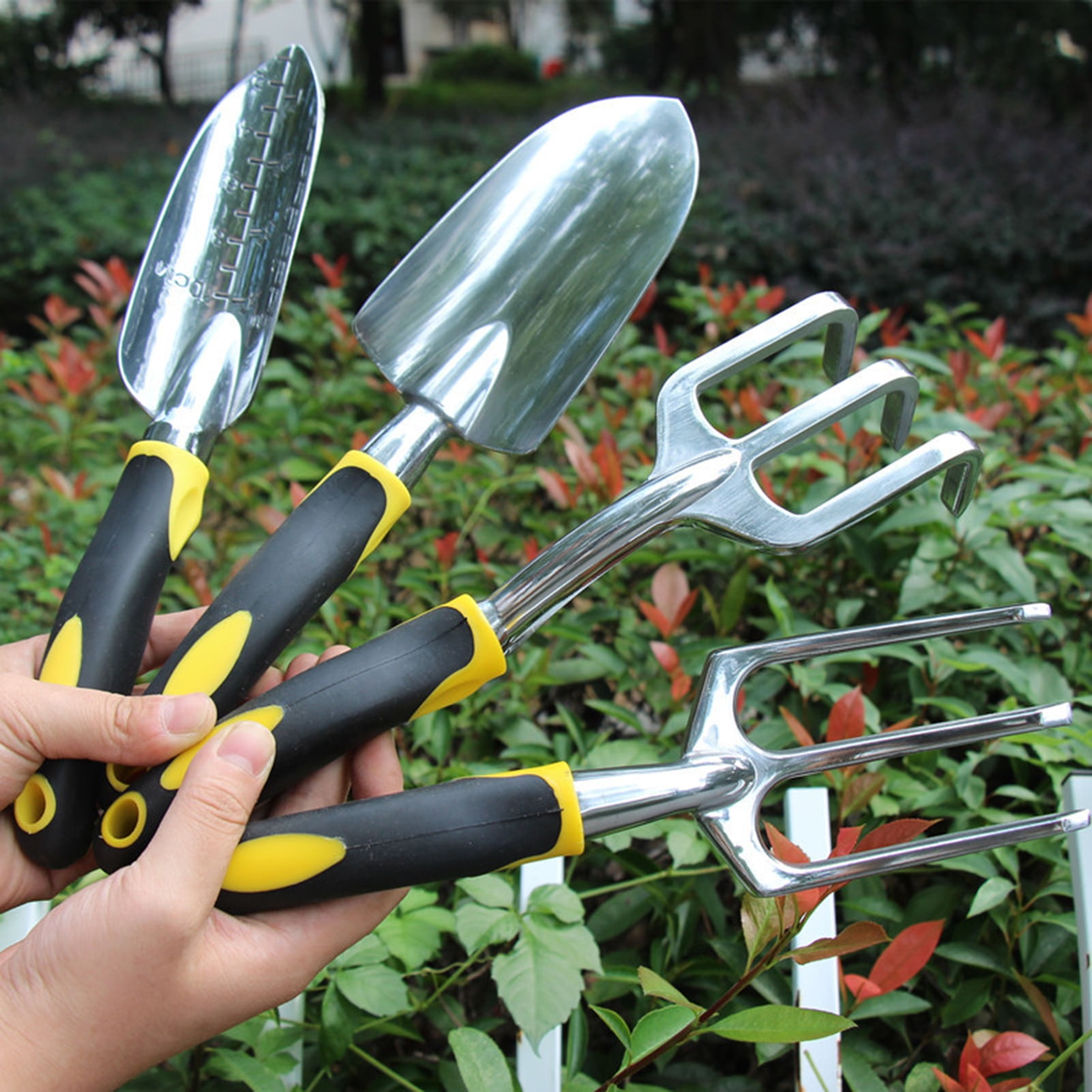 1PC Mini Weeding Fork Stainless Steel Garden Hand Tools for Seedling Digging Style1