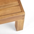 thumbnail image 6 of GDF Studio Cascada Outdoor Acacia Wood Left Arm Loveseat and Coffee Table Set with Cushion, Teak and Red, 6 of 10