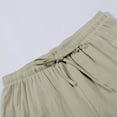 thumbnail image 6 of Lixiuxyad Women Flowy Pants Women's Casual Loose Fit High Waist Drawstring Pants With Side Pockets Beige, 6 of 6