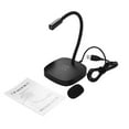 thumbnail image 2 of Desktop Computer Microphone USB Wired Microphone 360 Degrees Omnidirectional Condenser Mic Adjustable Neck with Mute Touch-Button Plug & Play for Computer PC Laptop Office Meeting Recording, 2 of 7