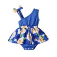 thumbnail image 1 of Gibobby Mameluco niña Infant Babys Girls Floral Dress Newborn Baby Girls One Shoulder Estampado floral Mamelucos Body Lindo(Azul, 0-6 Meses), 1 of 5