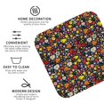 thumbnail image 4 of Pofeuu Spring And Summer Flowers Print Leather Coasters Set of 6, Round Cups Mugs Mat Pad for Home Kitchen Heat Resistant Drink Coasters,Square, 4 of 7