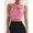 Pink, variant on Push up Sports Bra for Women Sexy Hollow Crop Tops with Removable Cups Workout Fitness Yoga Bra Medium Support White S