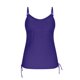 thumbnail image 5 of TaTaai 2026 Women‘s Tankini Set Mesh Splicing Side Drawstring Waist Back Adjustable Tie Straps Round Neck Solid Color High Waisted Swim Shorts Polyester Spandex S-XXL Summer Pool Vacation Gift, 5 of 9