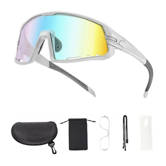 Photochromic Cycling Glasses Sunglasses Outdoor Sports Bike Glasses Bicycles Windproof Goggles for Women and Men