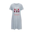 thumbnail image 3 of Xihbxyly Camisón Extragrande, Elegante y Suave Vestido de Manga Corta, Tejido Transpirable y Cómodo, Corte Holgado E Informal, Ideal para Dormir, Teletrabajar o Uso Diario, Ideal para Mujer., 3 of 6